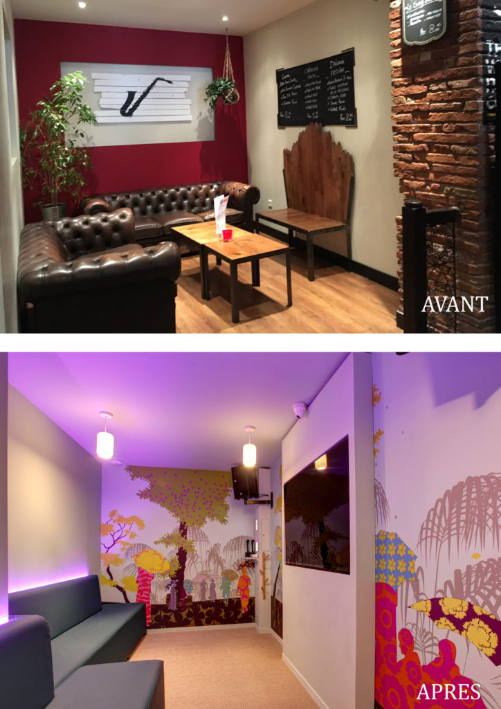 Avantaprès box Kyoto du karaoké box le karioka Decodart