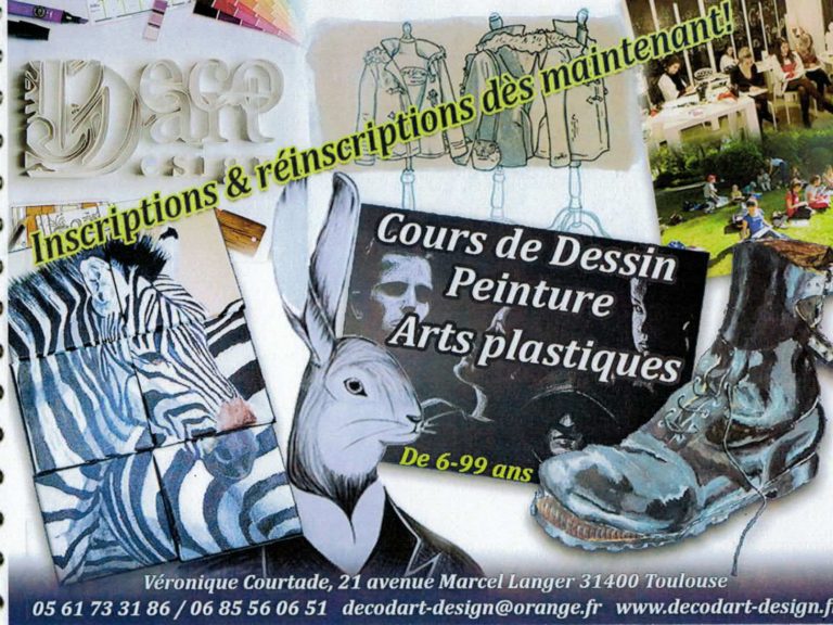 Affichette cours de dessin Decod'Art Design