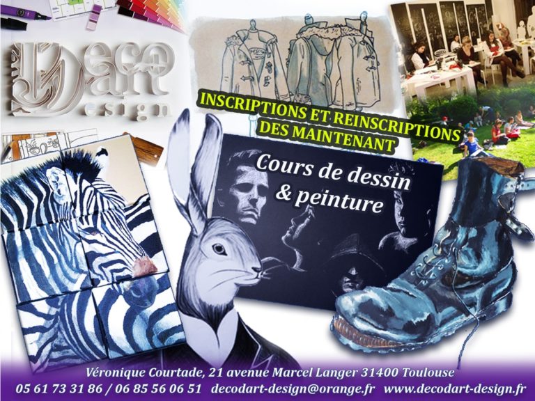 Flyer cours de dessin 2019