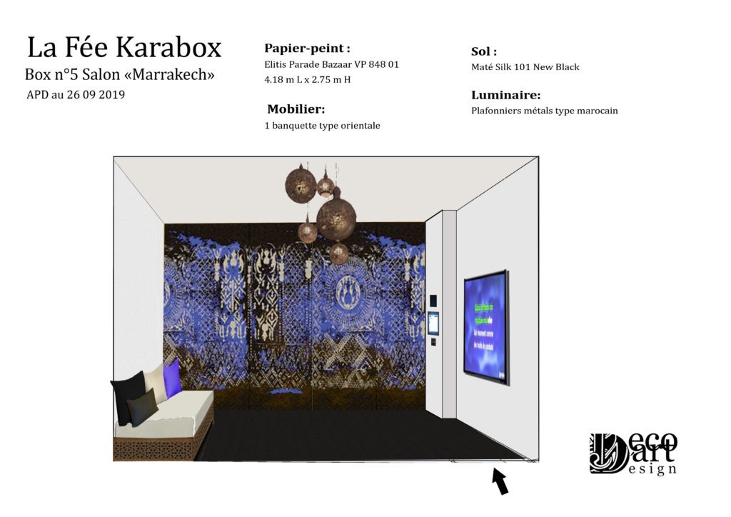 Planche d'ambiance Box type marocain Decodart